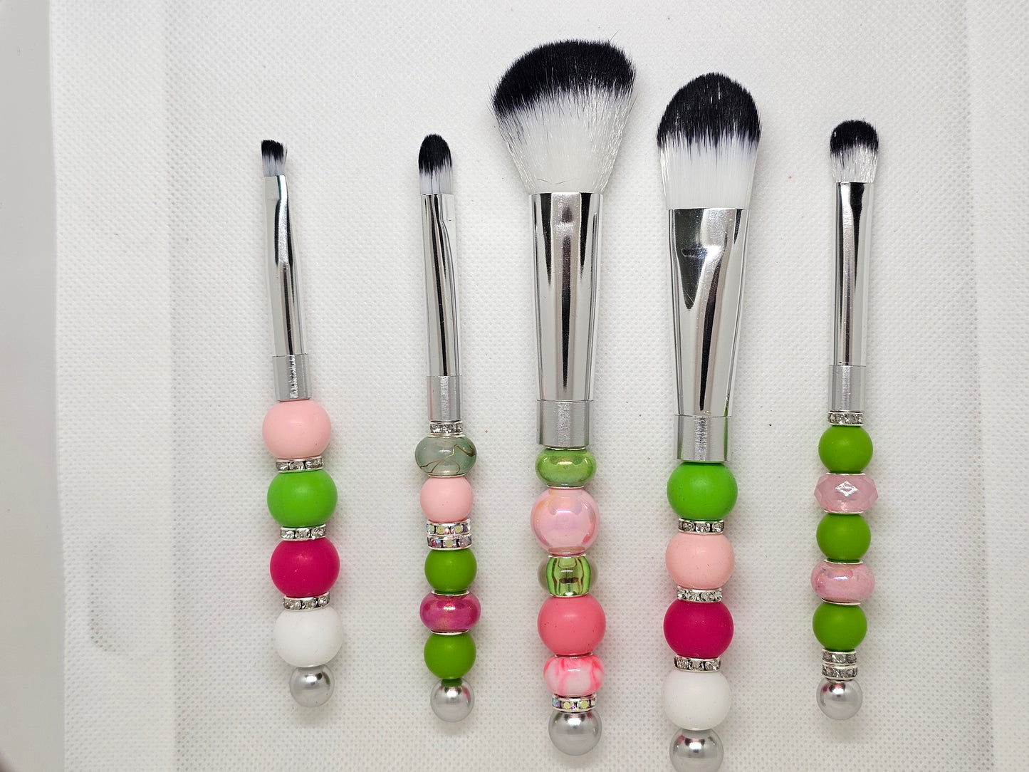 Beaded Makeup Brush Set