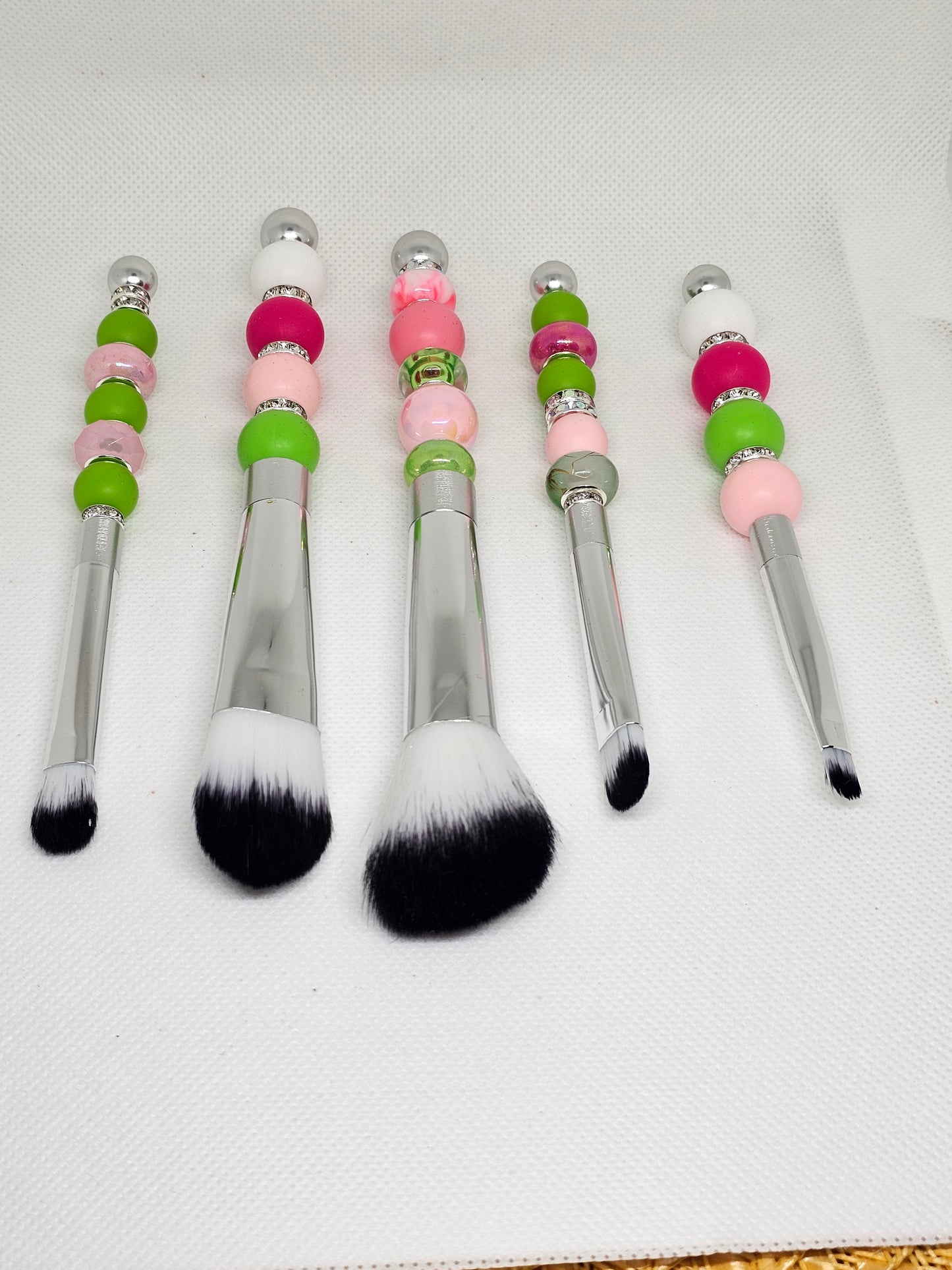 Beaded Makeup Brush Set