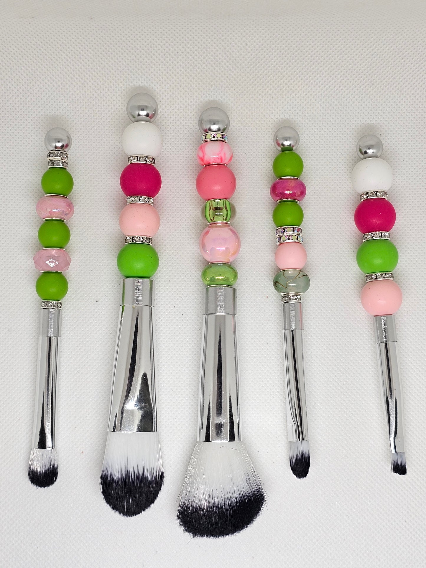 Beaded Makeup Brush Set