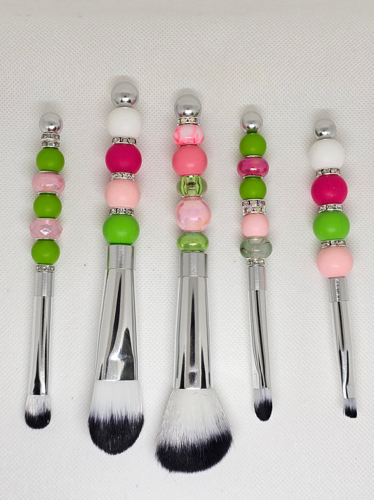 Beaded Makeup Brush Set